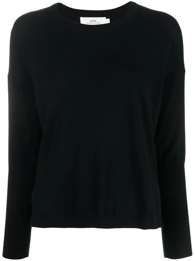 arch4 fine-knit crew-neck jumper - Black Cover