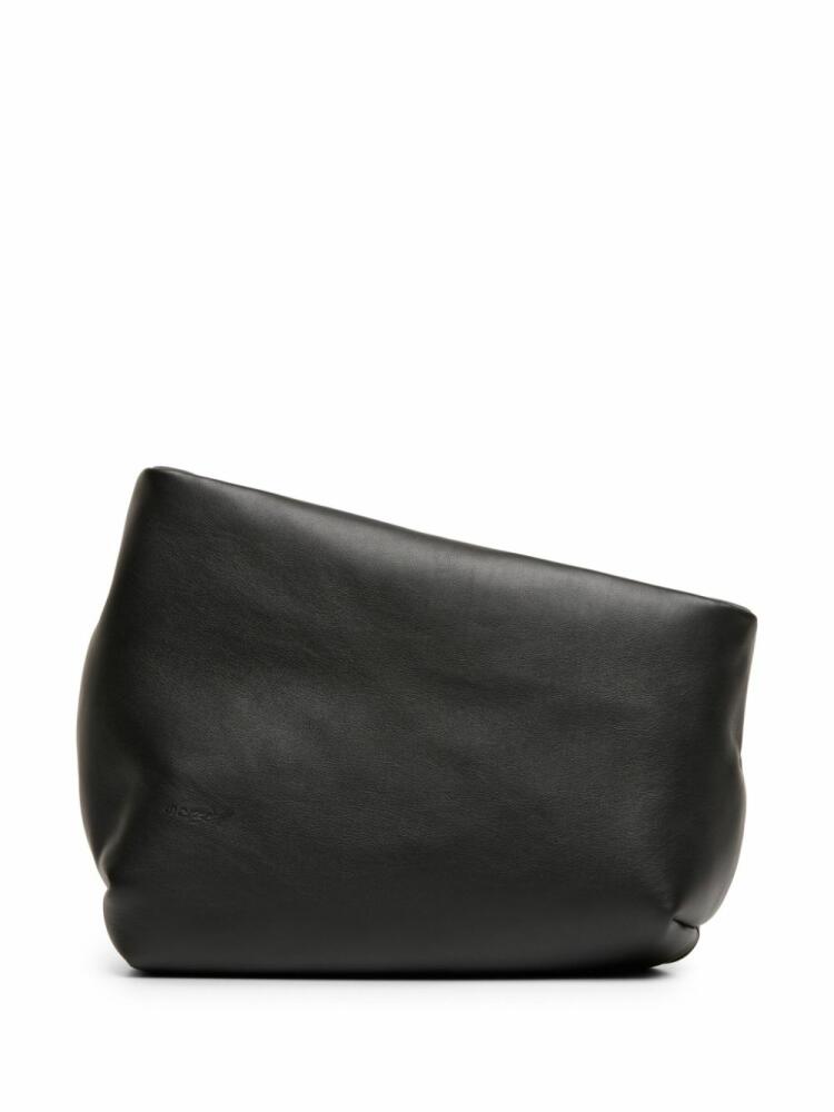 Marsèll Fanta asymmetric leather clutch bag - Black Cover