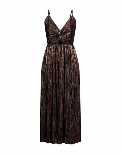 Sabina Musáyev Woman Midi dress Bronze Polyester Cover