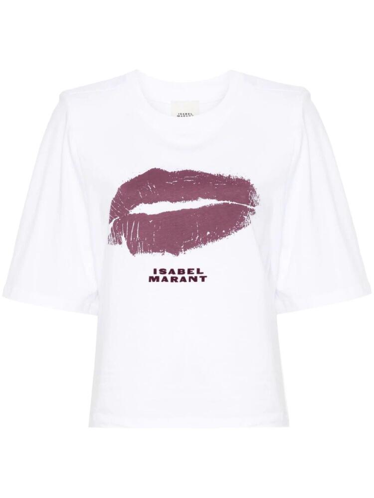 ISABEL MARANT Ben organic-cotton T-shirt - White Cover