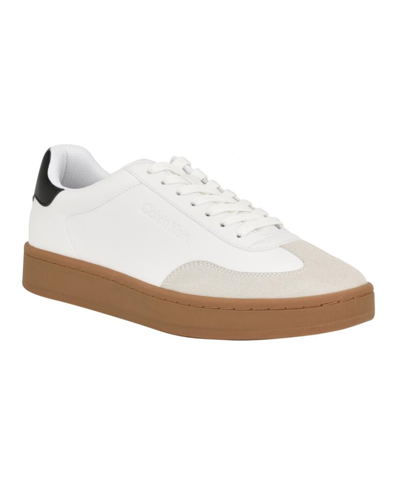 Calvin Klein Men's Hallon Lace-up Casual Sneakers - Light Gray Cover