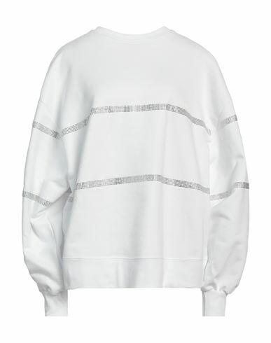 Gcds Woman Sweatshirt White Cotton Cover