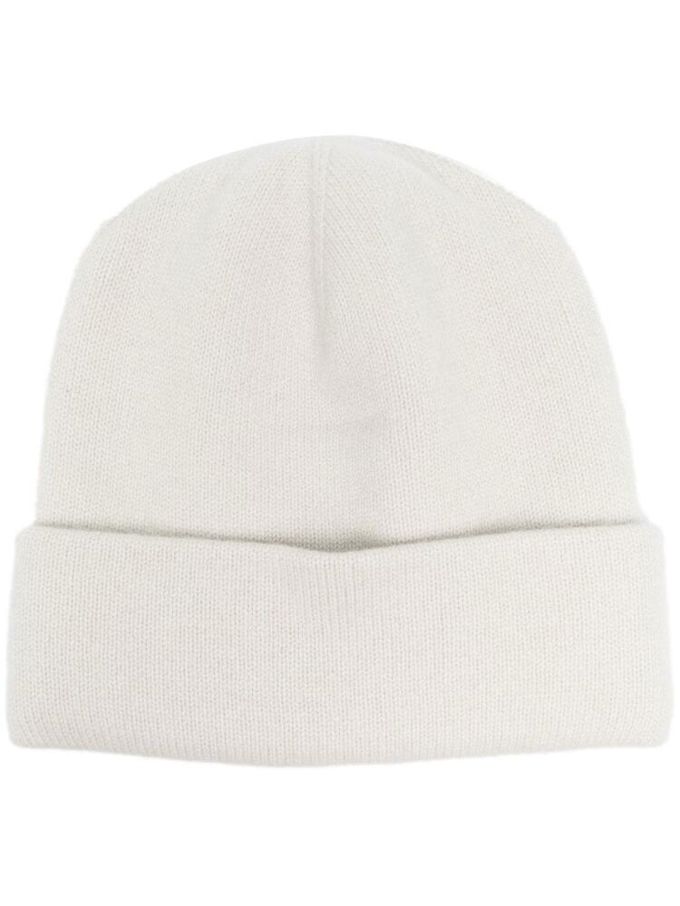 Frenckenberger turn-up cashmere beanie - Silver Cover