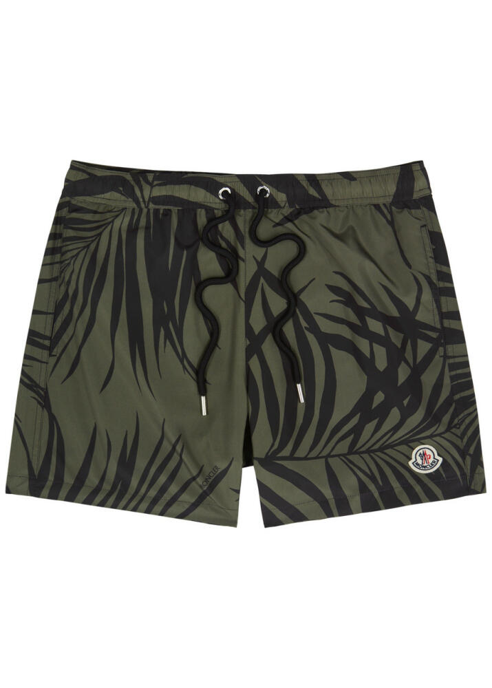 Moncler Printed Shell Swim Shorts - Black Cover