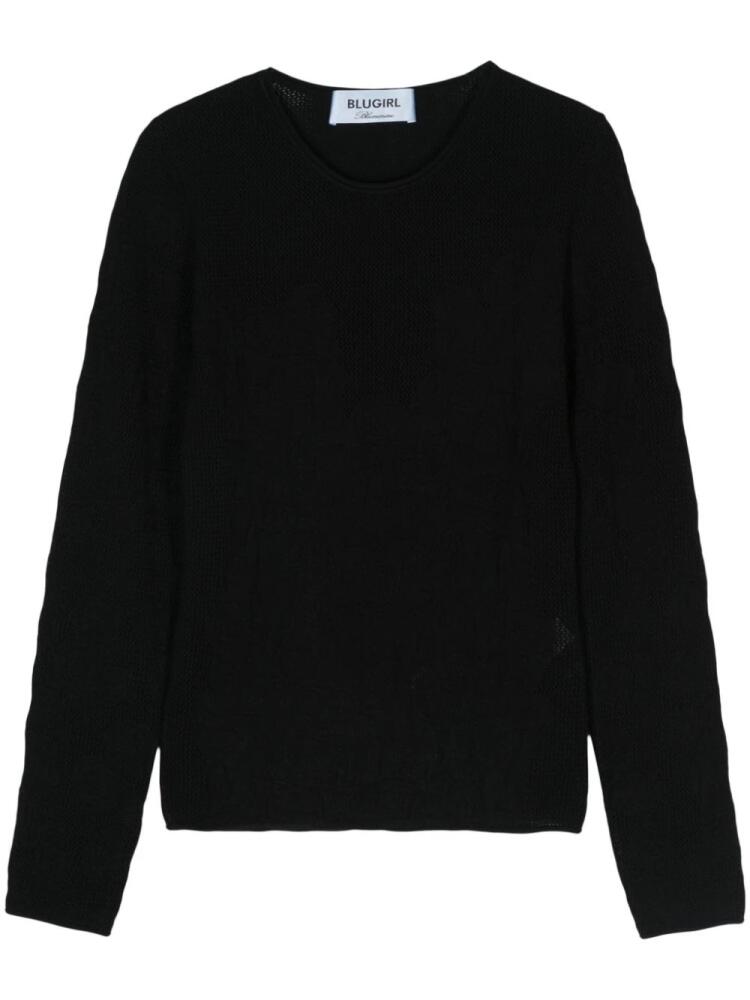 Blugirl logo-plaque sweater - Black Cover