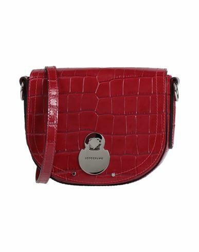 Longchamp Woman Cross-body bag Brick red Bovine leather Cover