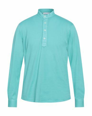 Filippo De Laurentiis Man Shirt Light green Cotton Cover