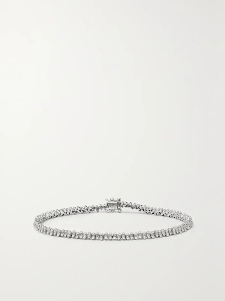 Suzanne Kalan - 18-karat White Gold Diamond Tennis Bracelet - One size Cover