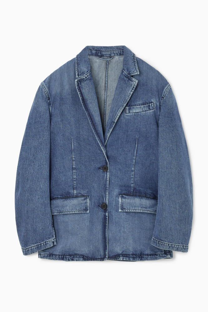 COS SINGLE-BREASTED DENIM BLAZER Cover