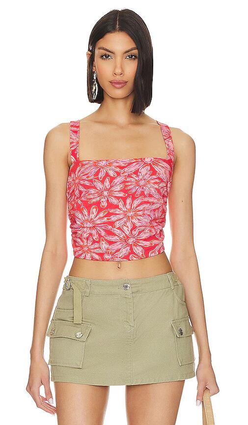 Free People All Tied Up Tank in Red Cover