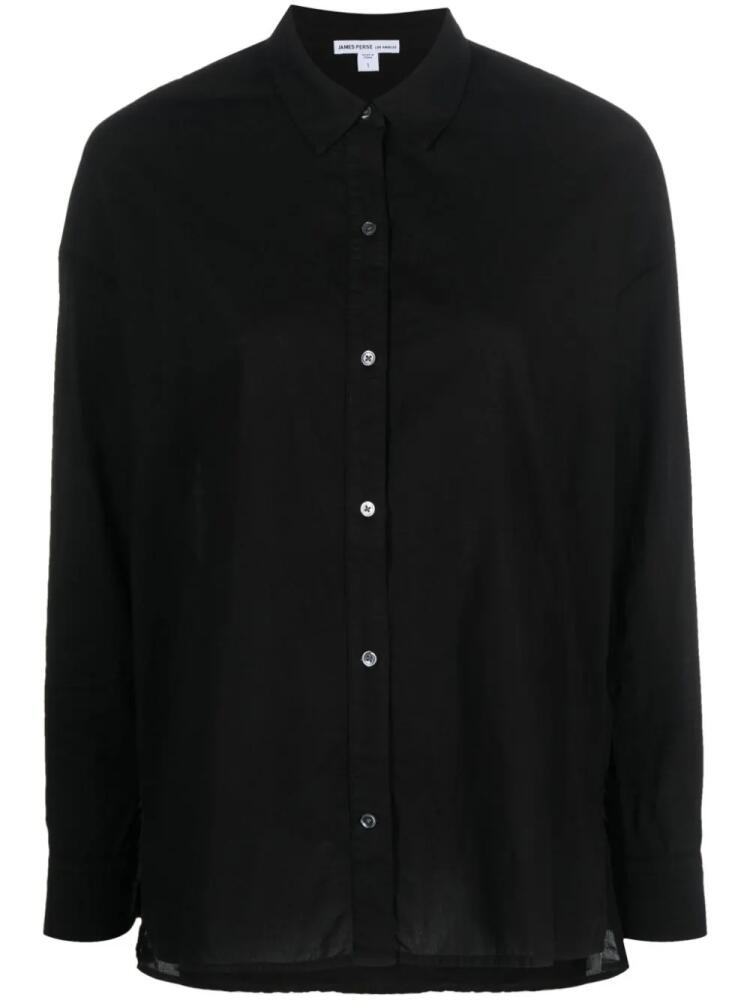 James Perse long-sleeve cotton shirt - Black Cover