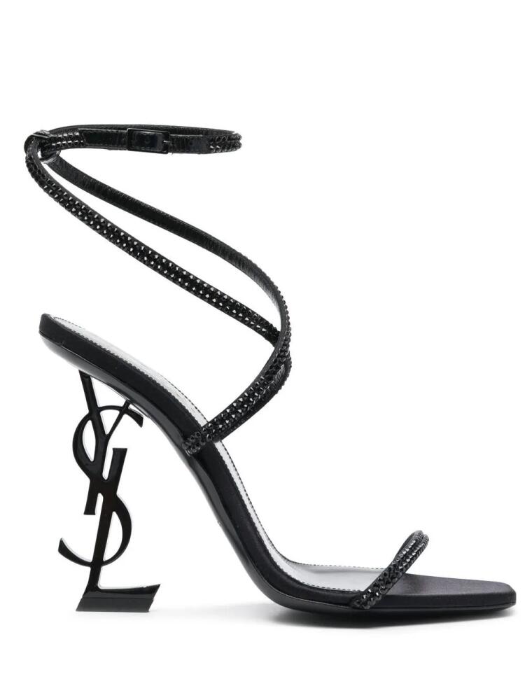 Saint Laurent Black Opyum Strap Detail Sandals Cover