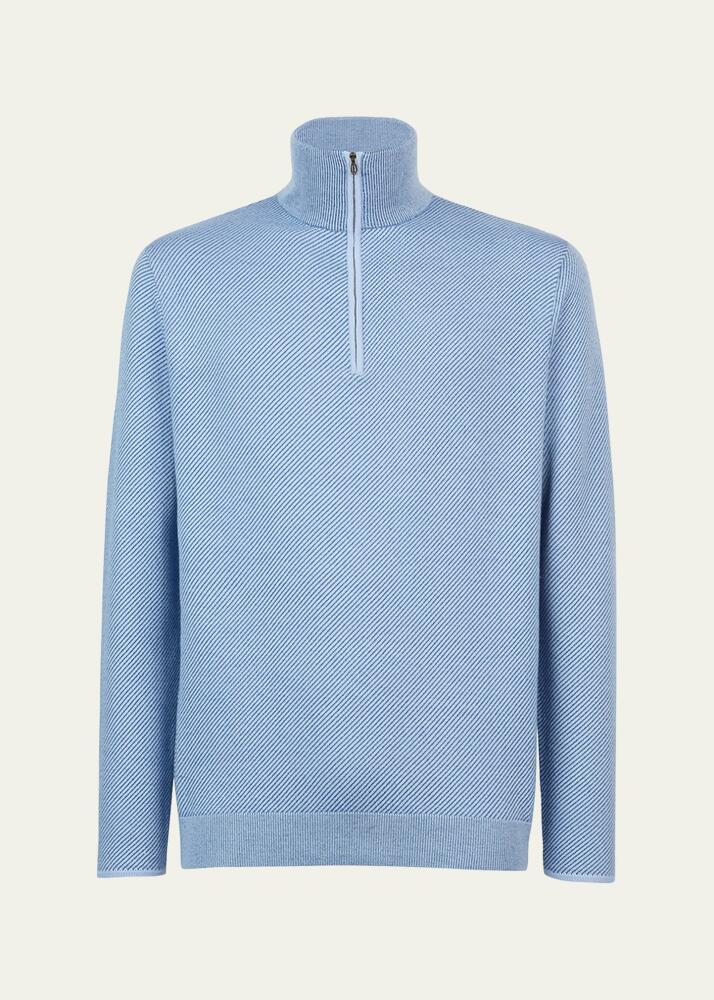 Sease Men's Cashmere Half-Zip Sweater Cover