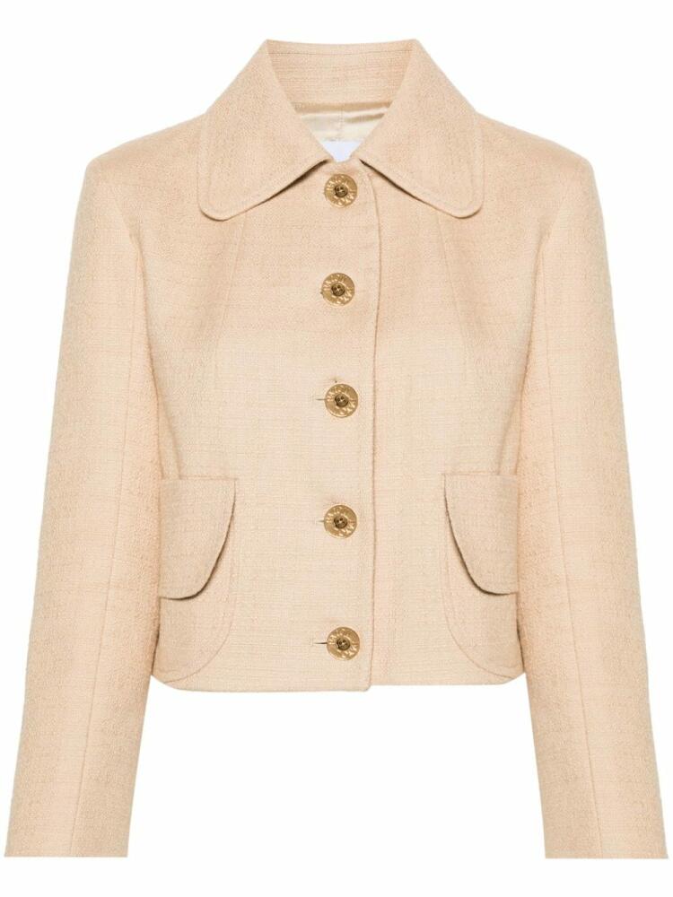 Patou cropped tweed jacket - Neutrals Cover