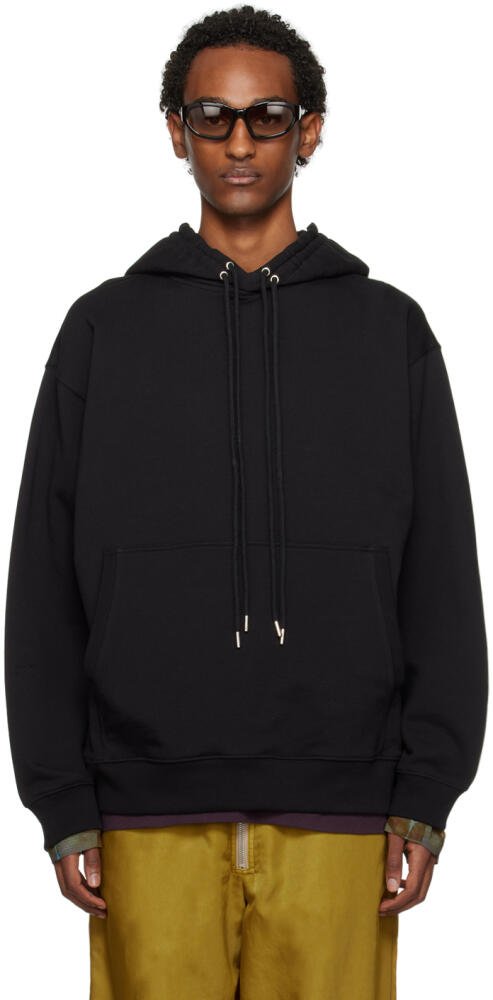 Dries Van Noten Black Loose-Fit Hoodie Cover