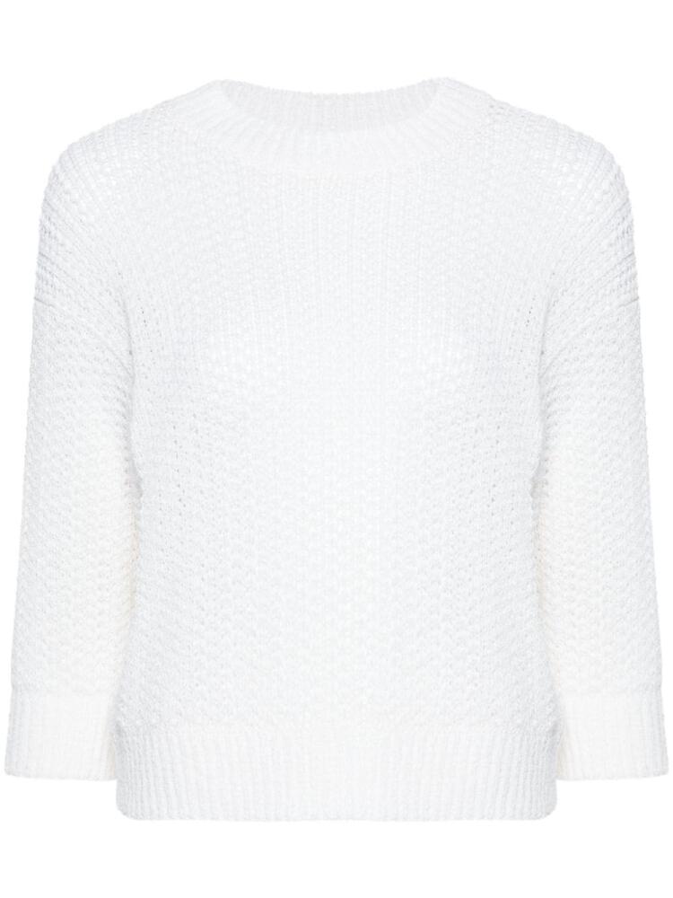 Max Mara Regno open-knit jumper - White Cover