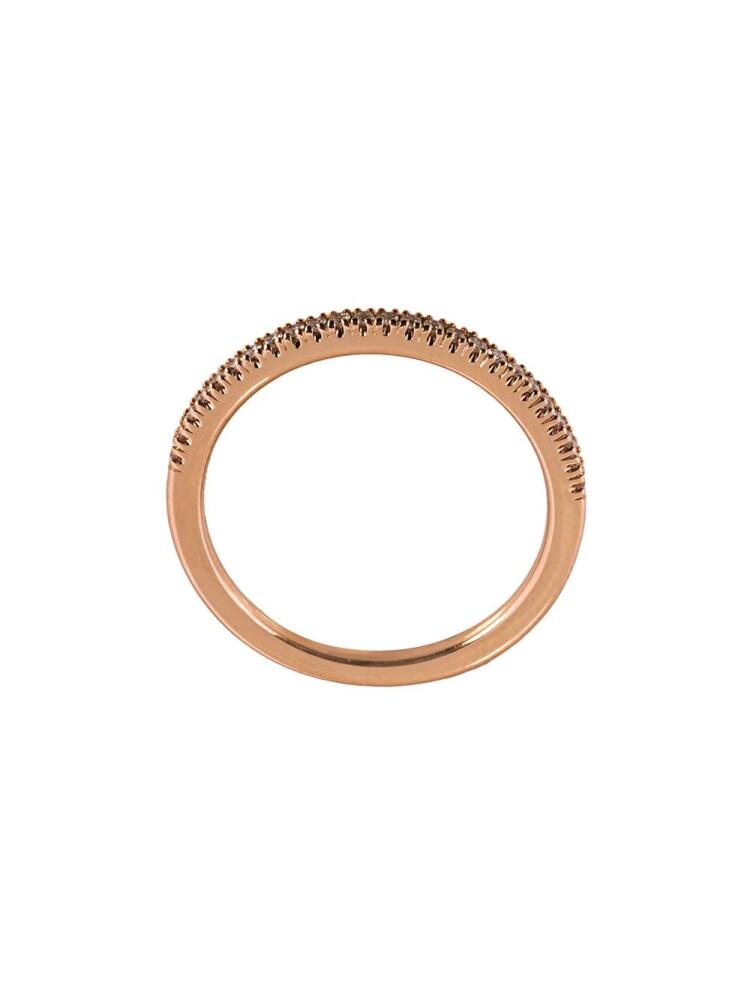 ALINKA 18 kt rose gold diamond pave ring - Metallic Cover