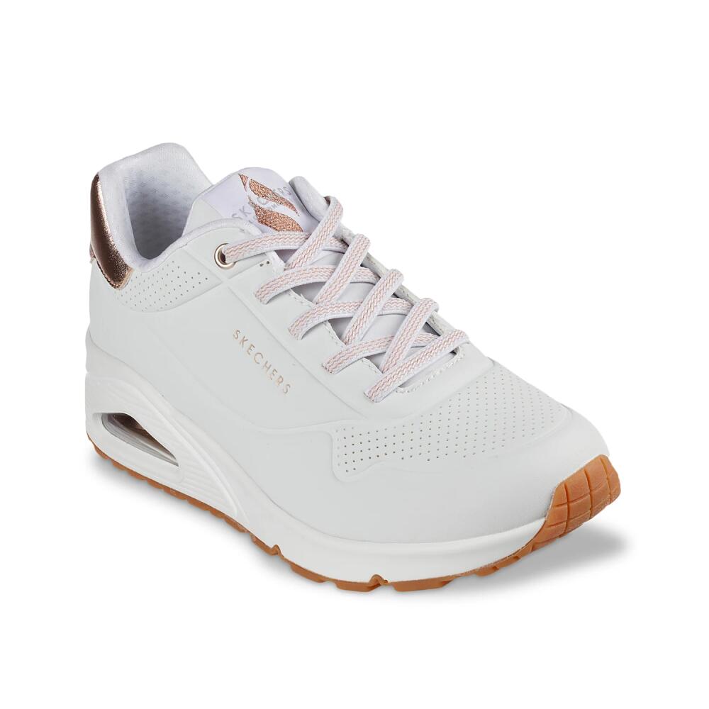 Skechers Uno Shimmer Away Sneaker | Women's | White Cover