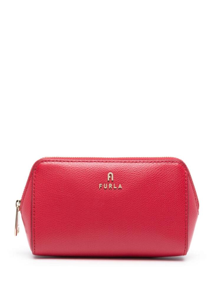 Furla Camelia leather cosmetic case - Red Cover