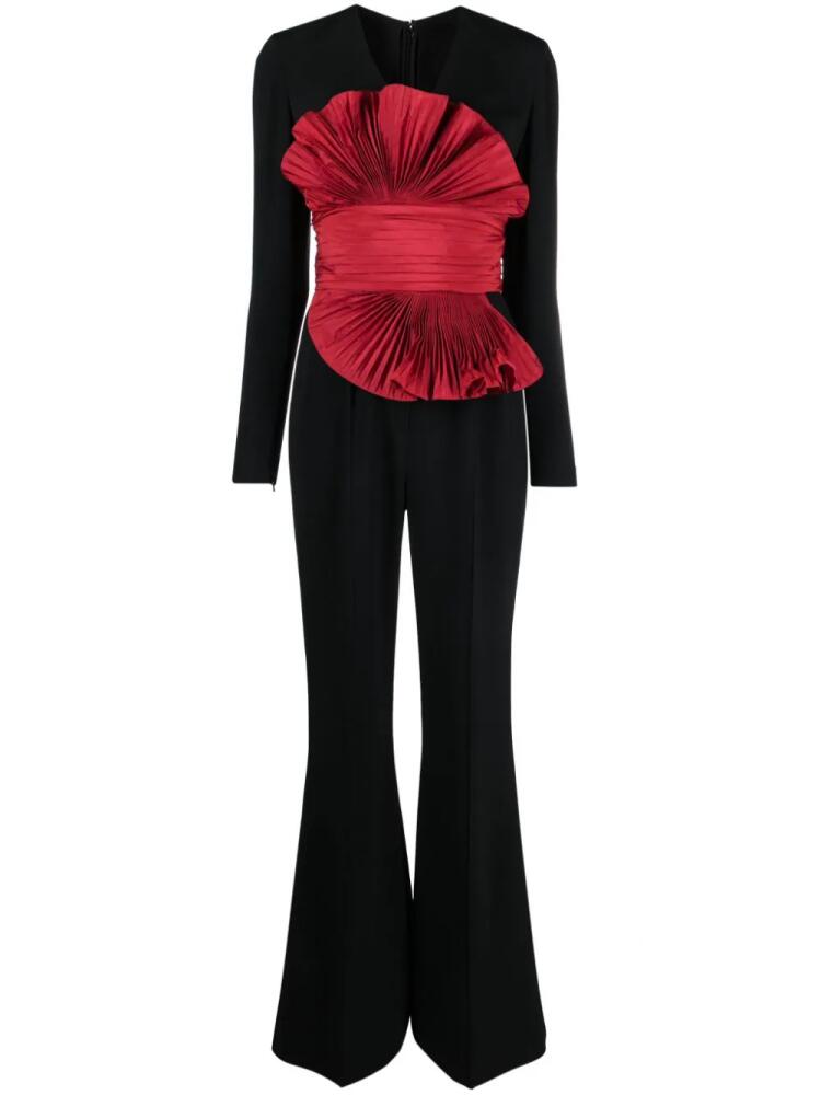 Elie Saab ruffle-detail flared jumpsuit - Black Cover