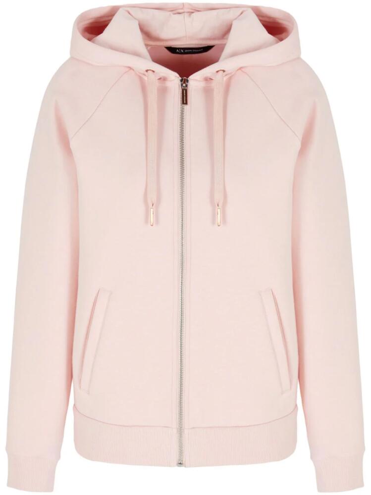 Armani Exchange zip-up hoodie - Pink Cover