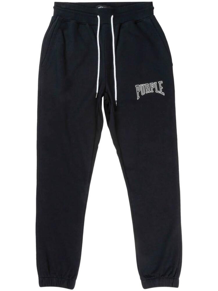 Purple Brand logo-embroidered track pants - Black Cover