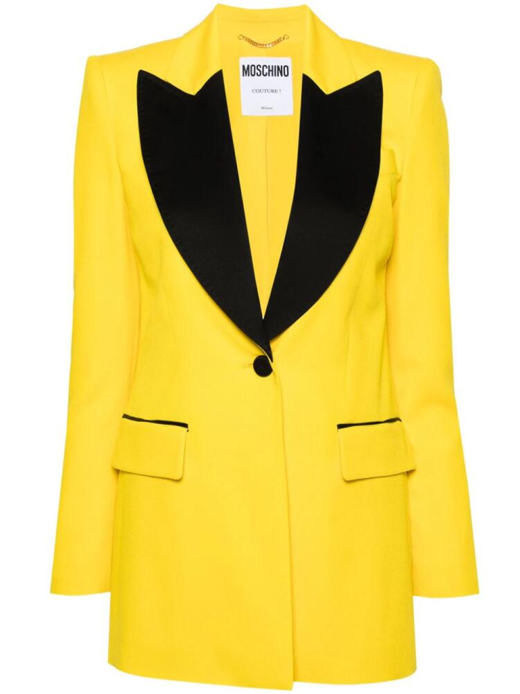 Moschino single-breasted blazer - Yellow Cover