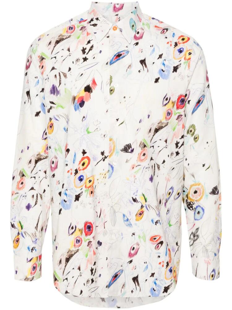 Paul Smith illustration-print long-sleeve shirt - Neutrals Cover