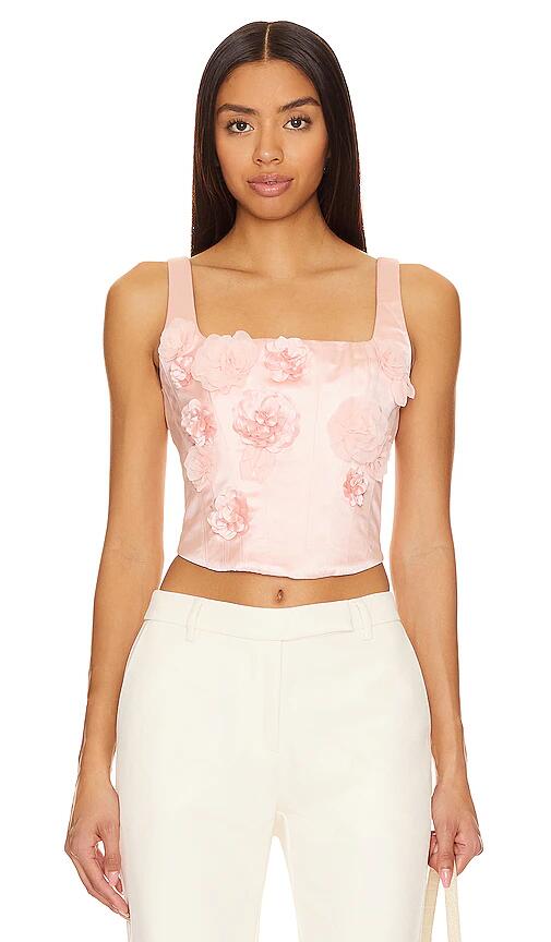 LoveShackFancy Lorelai Bustier in Pink Cover