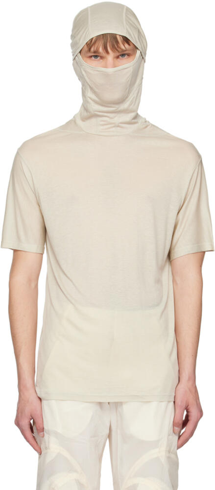 POST ARCHIVE FACTION (PAF) Beige 5.0+ T-Shirt Cover