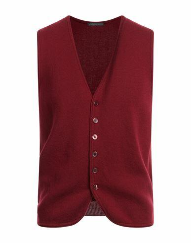 Thomas Reed Man Cardigan Burgundy Merino Wool Cover