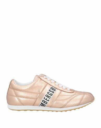 Bikkembergs Woman Sneakers Rose gold Soft Leather Cover