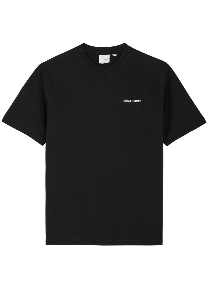 Daily Paper Dias Logo Cotton T-shirt - Black Cover