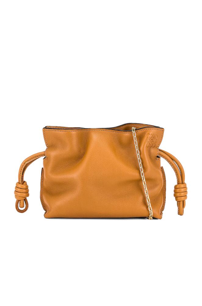 Loewe Flamenco Clutch Nano Bag in Tan Cover