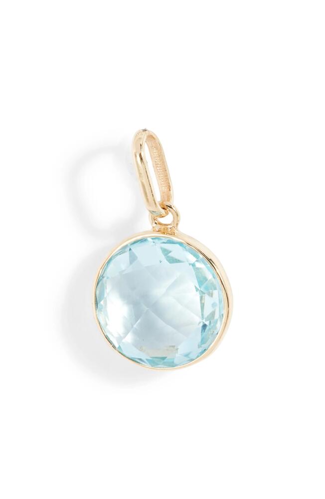 Anzie Classique Bezel Swiss Blue Topaz Charm Cover