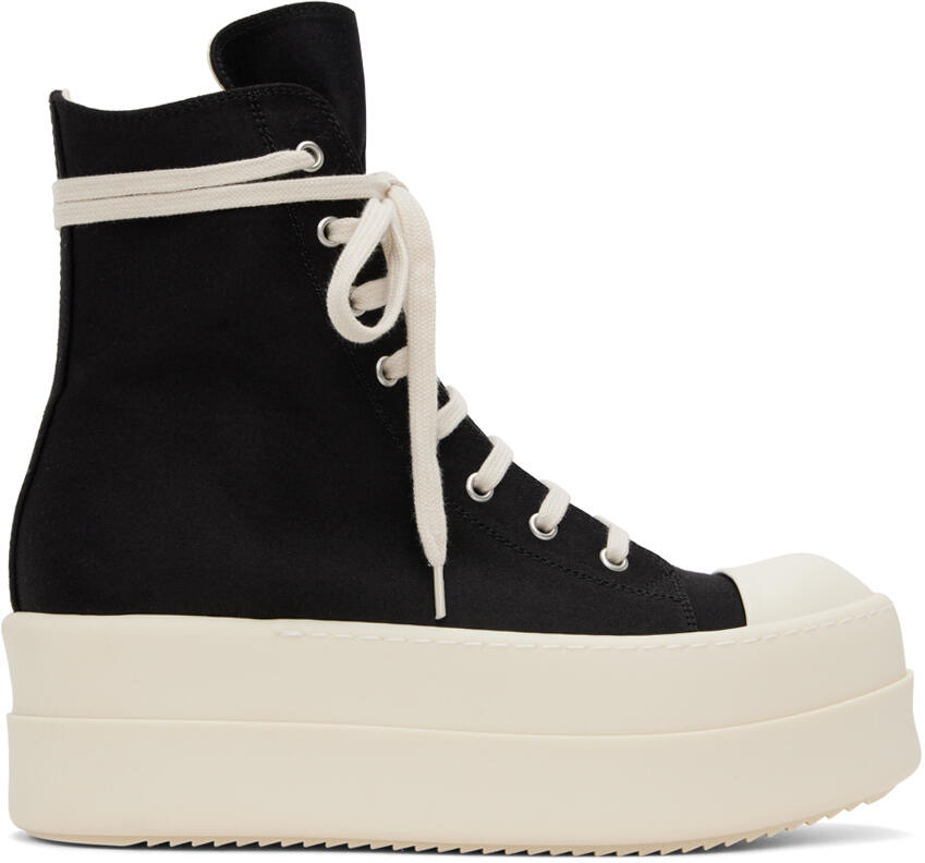 Rick Owens DRKSHDW Black Double Bumper Sneakers Cover