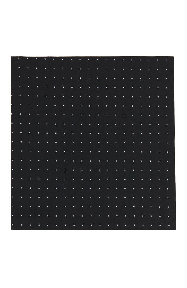 Brooklyn Brigade Dot Cotton Pocket Square in Black Cover