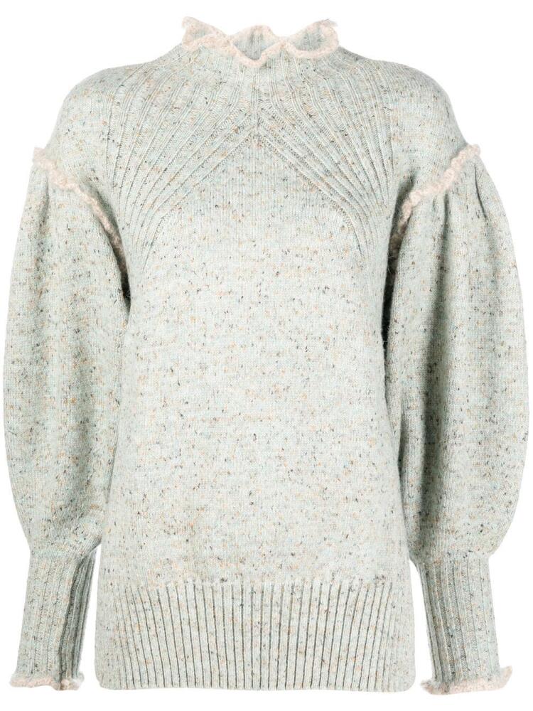 Ulla Johnson Ramira puff-shoulder jumper - Blue Cover