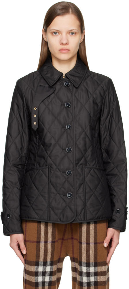 Burberry Black Quilted Jacket Cover