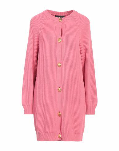 Boutique Moschino Woman Cardigan Pink Virgin Wool, Acrylic Cover