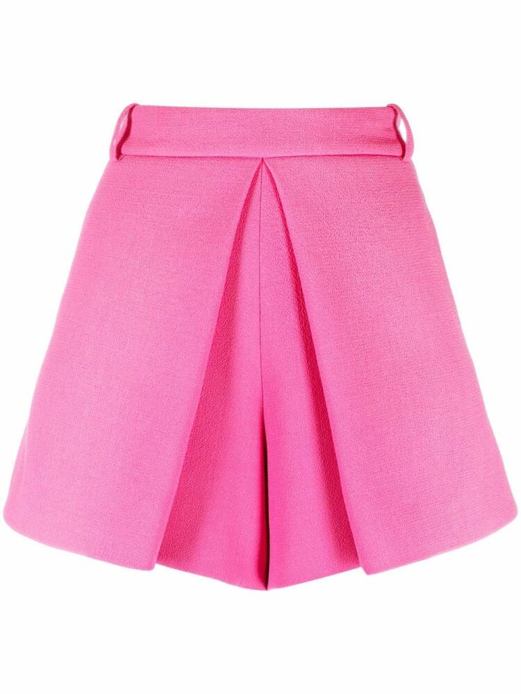 Alexandre Vauthier pleat-detail tailored shorts - Pink Cover