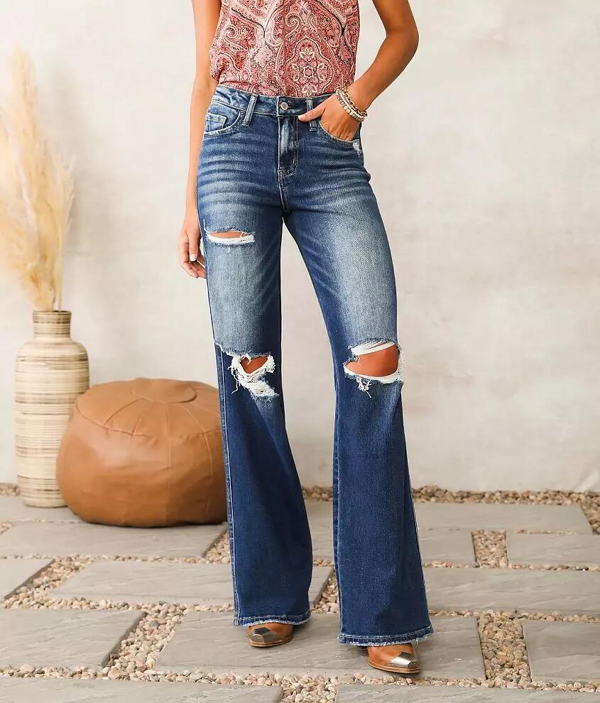 Flying Monkey High Rise Wide Leg Stretch Jean Cover