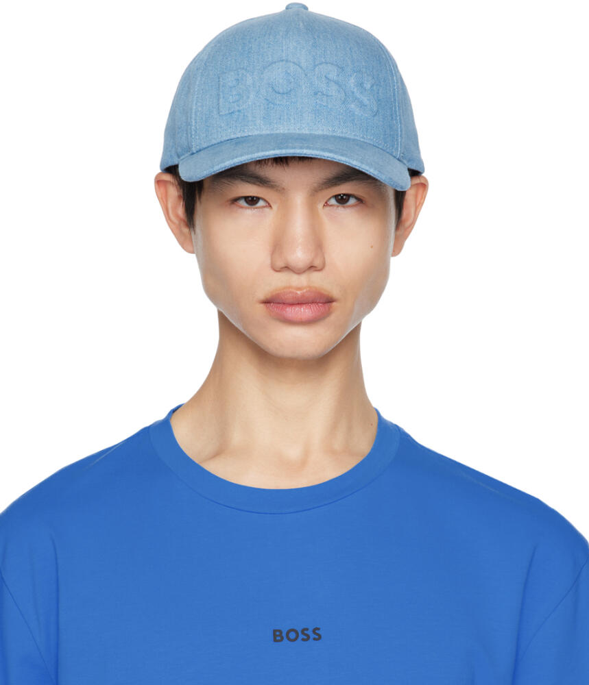 BOSS Blue Logo Cap Cover