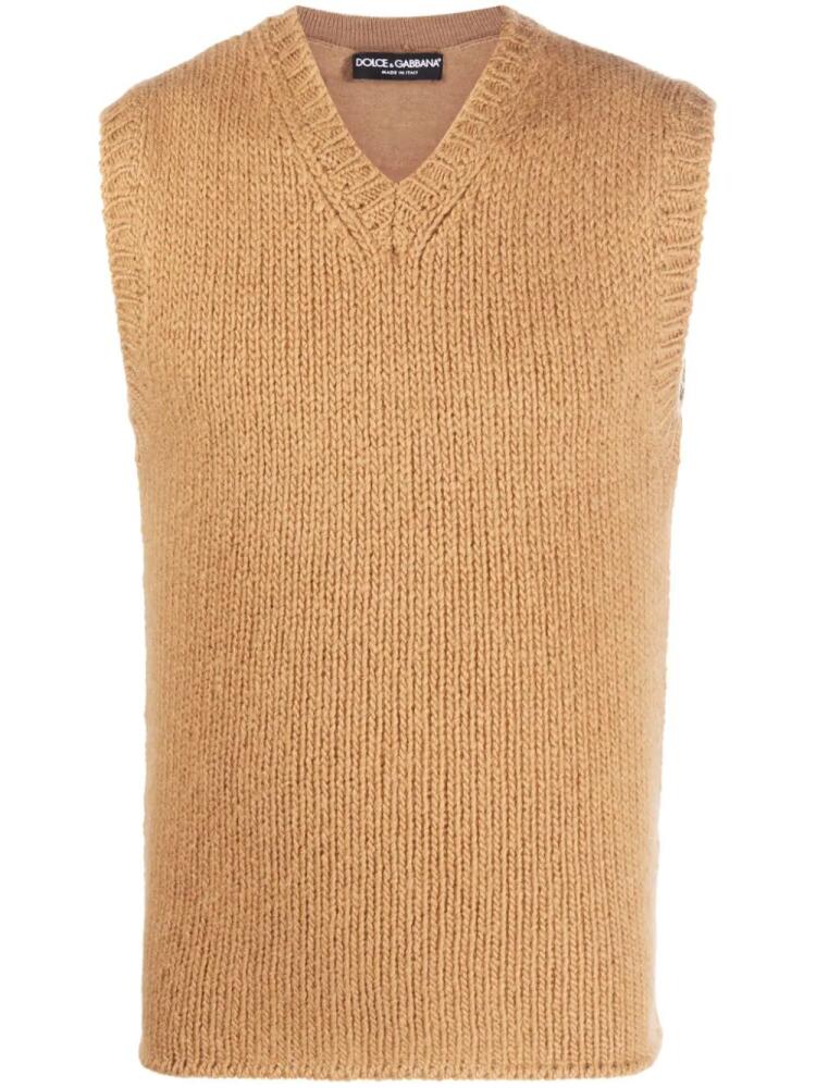 Dolce & Gabbana virgin wool-blend jumper - Brown Cover