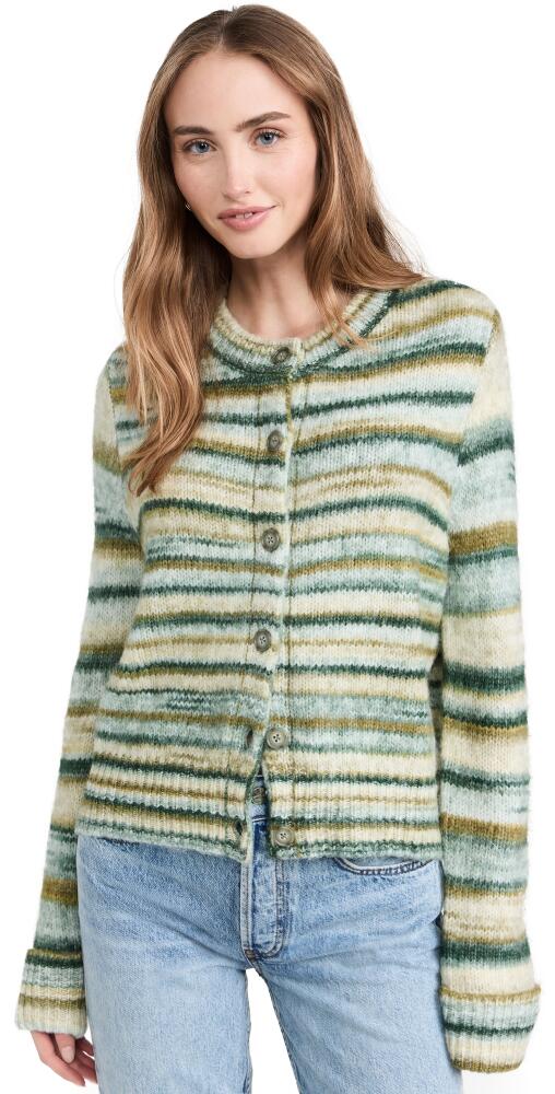 Splendid Daniella Sweater Cardigan Teal Multi Cover