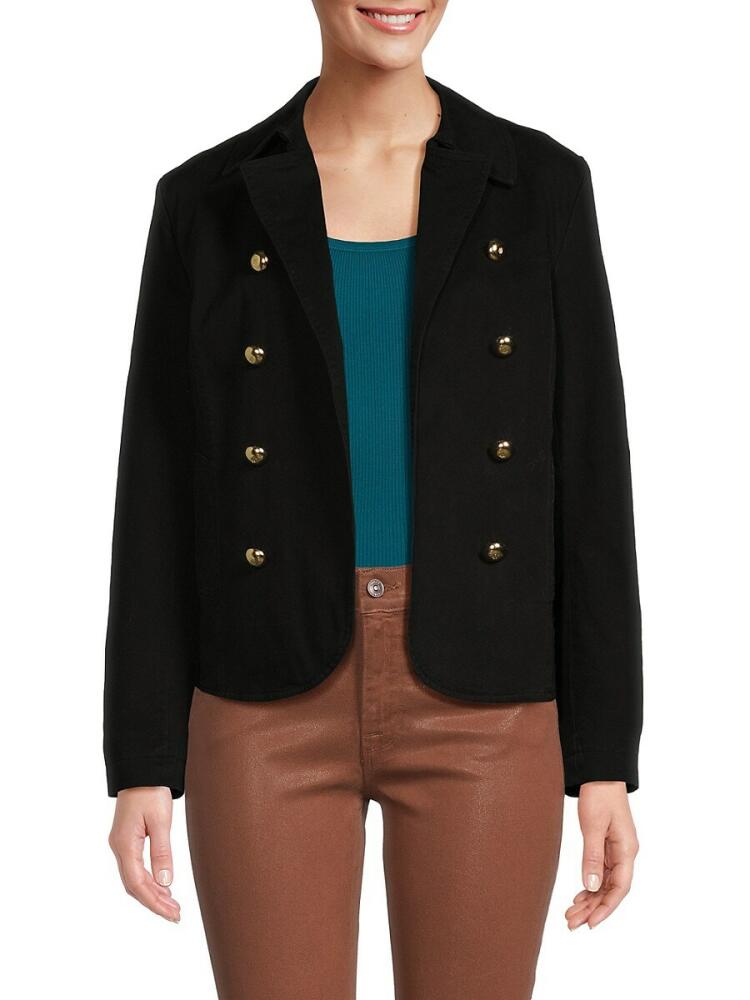 Tommy Hilfiger Women's Chino Military Jacket - Black Cover