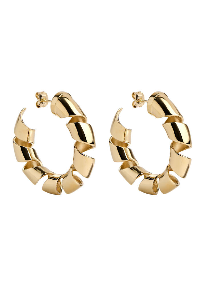 Rabanne XL Link Twist Hoop Earrings - Gold Cover