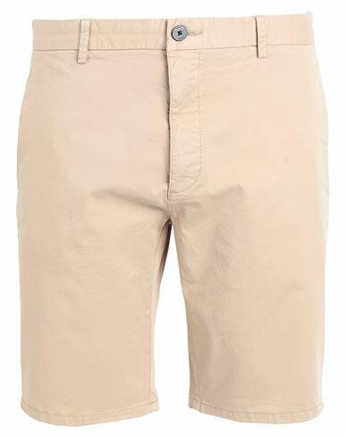 Hugo Man Shorts & Bermuda Shorts Sand Cotton, Elastane Cover