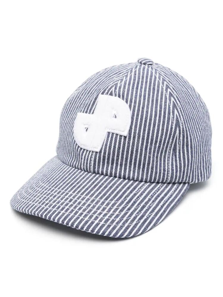 Patou JP striped cotton cap - Blue Cover