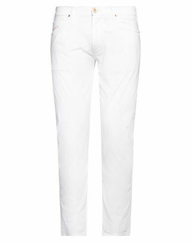 Hand Picked Man Pants White Cotton, Elastane Cover